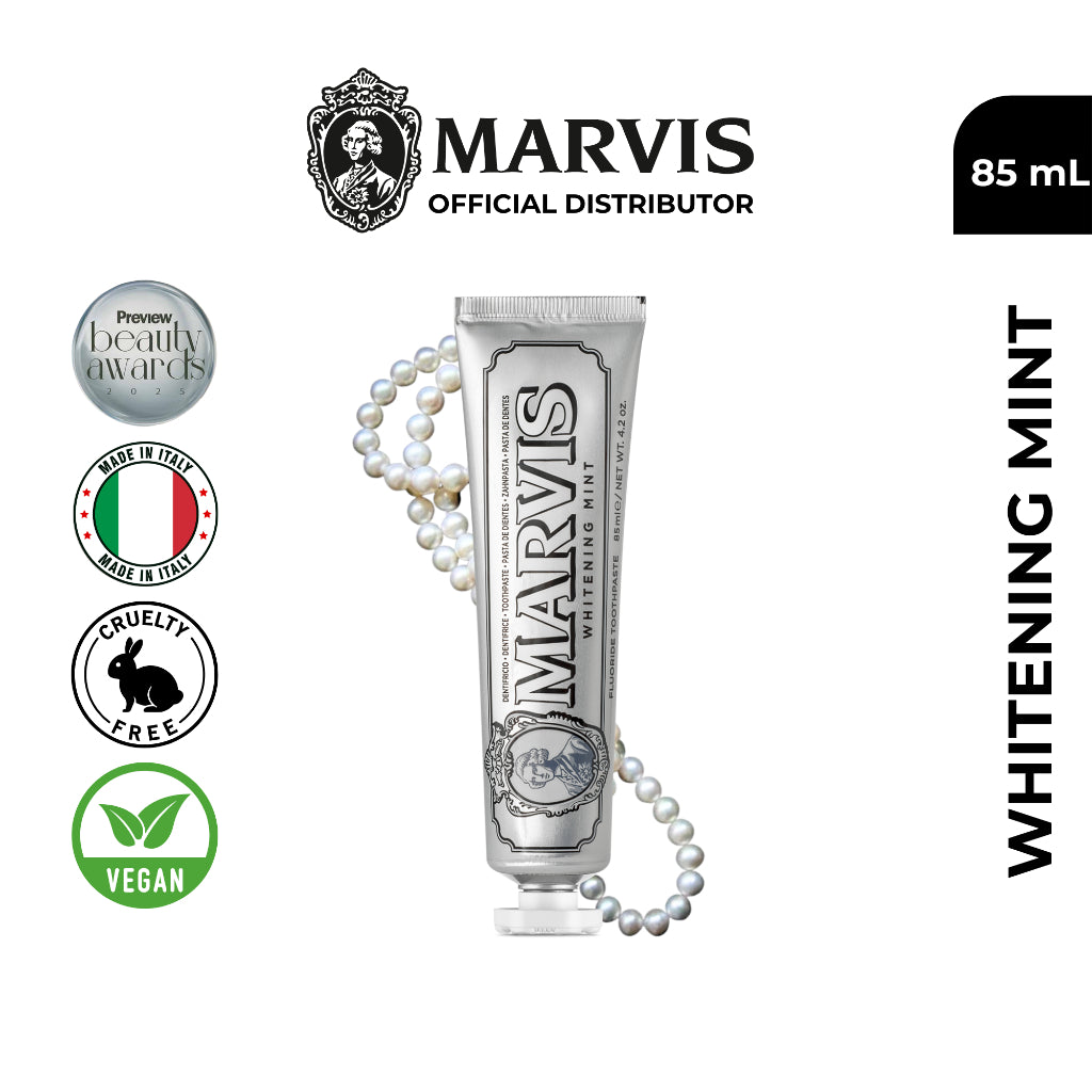 Marvis Whitening Mint 85ml + Smokers Whitening 85ml + Aquatic Mint 25ml