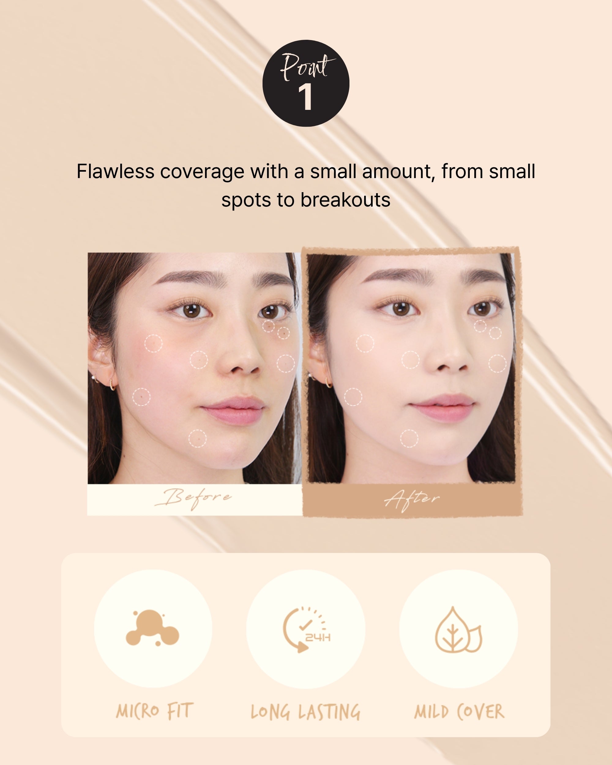 WAKEMAKE Defining Cover Concealer (6g) | Long-Lasting Full Coverage
