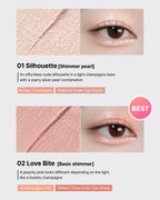 WAKEMAKE Glitz Longwear Stick Shadow (0.45g) | Smudge-Proof and Crease-Resistant