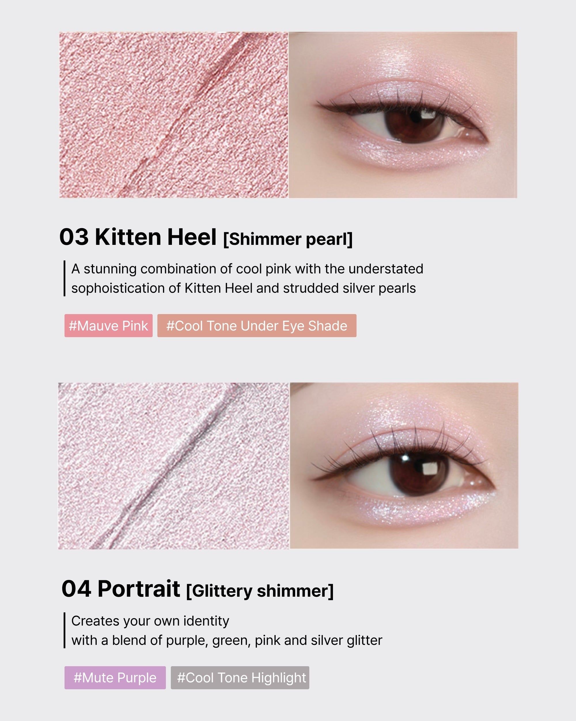 WAKEMAKE Glitz Longwear Stick Shadow (0.45g) | Smudge-Proof and Crease-Resistant