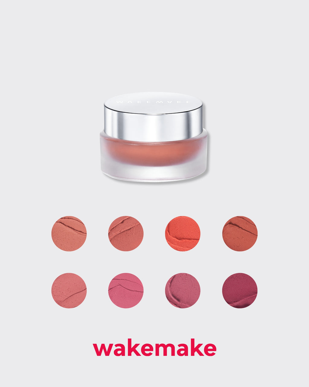 WAKEMAKE Over Blurring Pot (4.5g) | 2-in-1 Lip & Cheek Cream