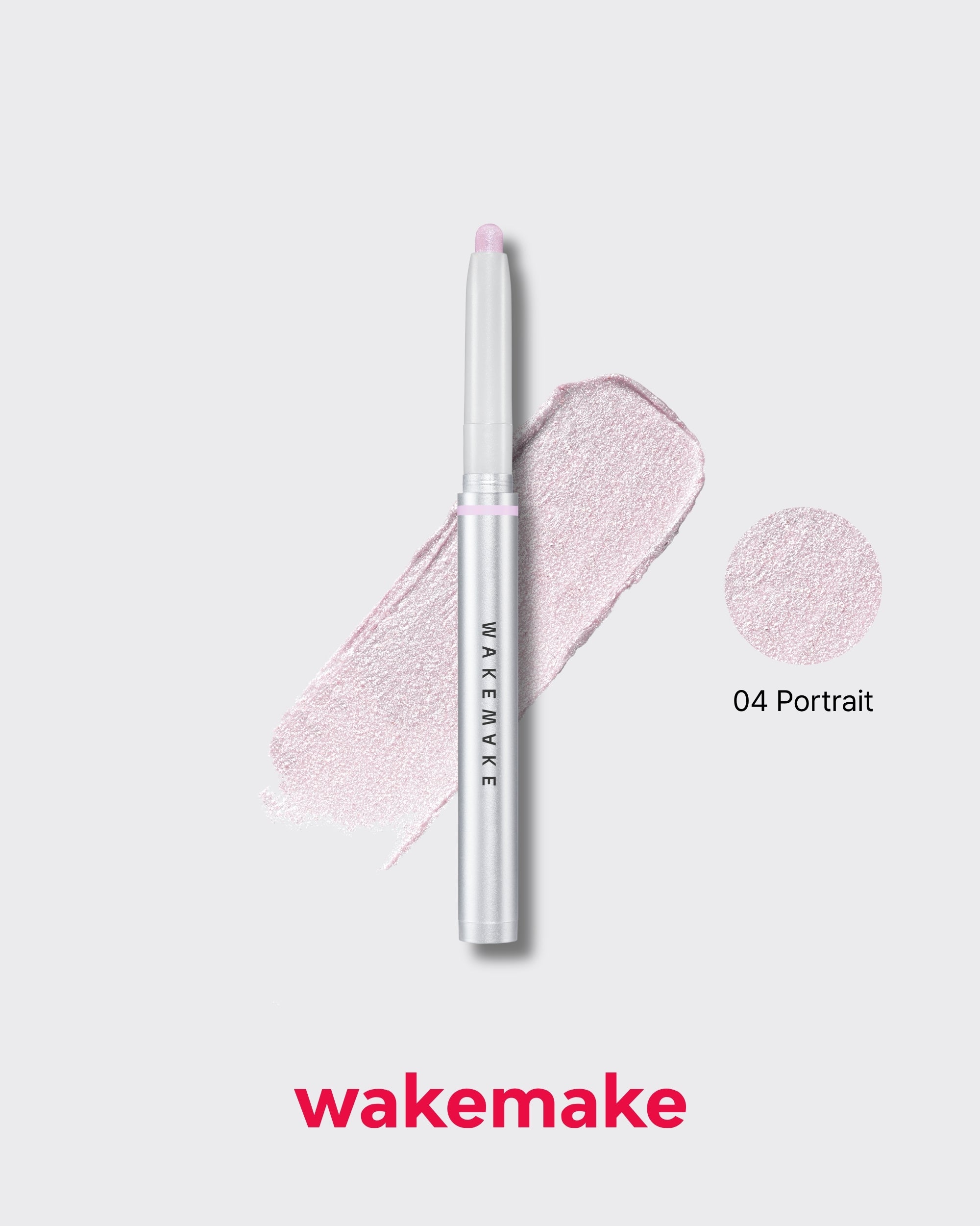 WAKEMAKE Glitz Longwear Stick Shadow (0.45g) | Smudge-Proof and Crease-Resistant