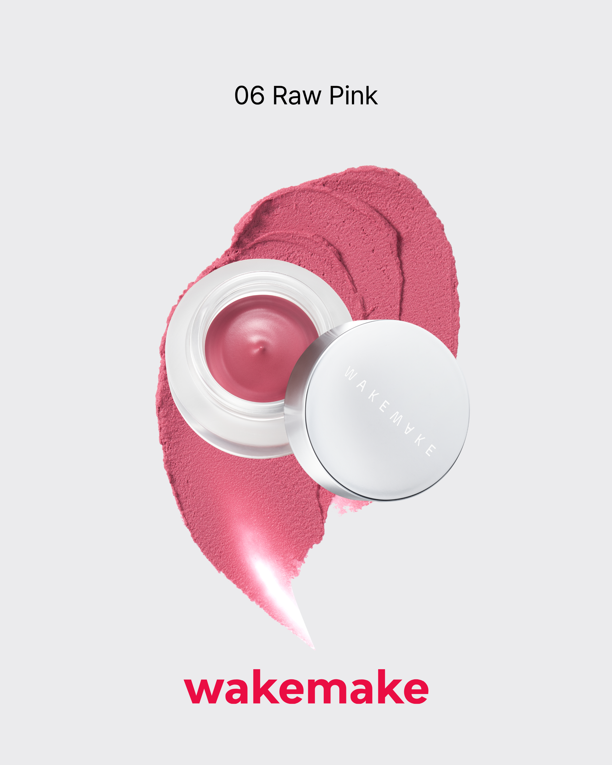 WAKEMAKE Over Blurring Pot (4.5g) | 2-in-1 Lip & Cheek Cream