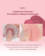 WAKEMAKE Over Blurring Pot (4.5g) | 2-in-1 Lip & Cheek Cream