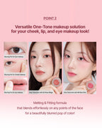 WAKEMAKE Over Blurring Pot (4.5g) | 2-in-1 Lip & Cheek Cream