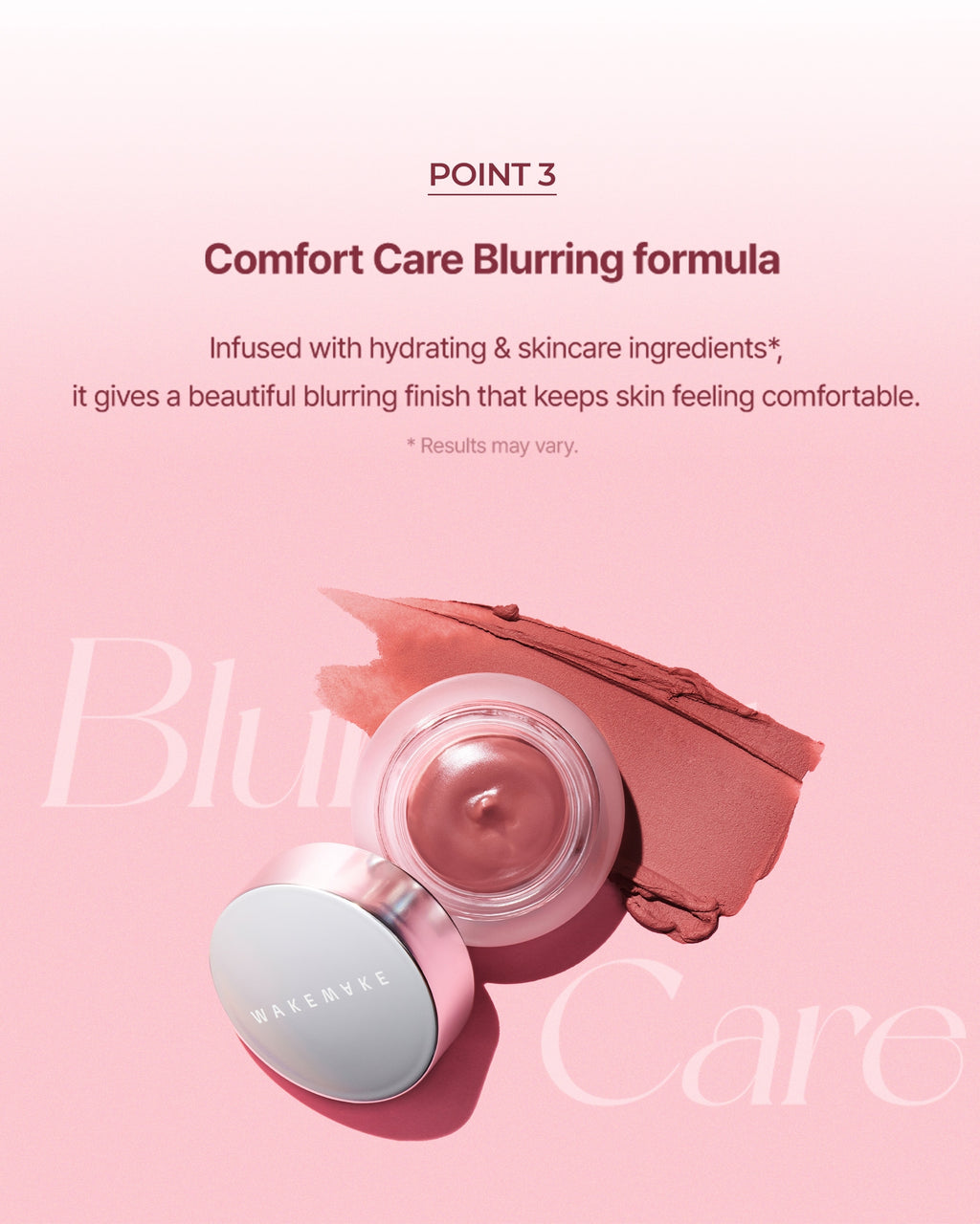WAKEMAKE Over Blurring Pot (4.5g) | 2-in-1 Lip & Cheek Cream