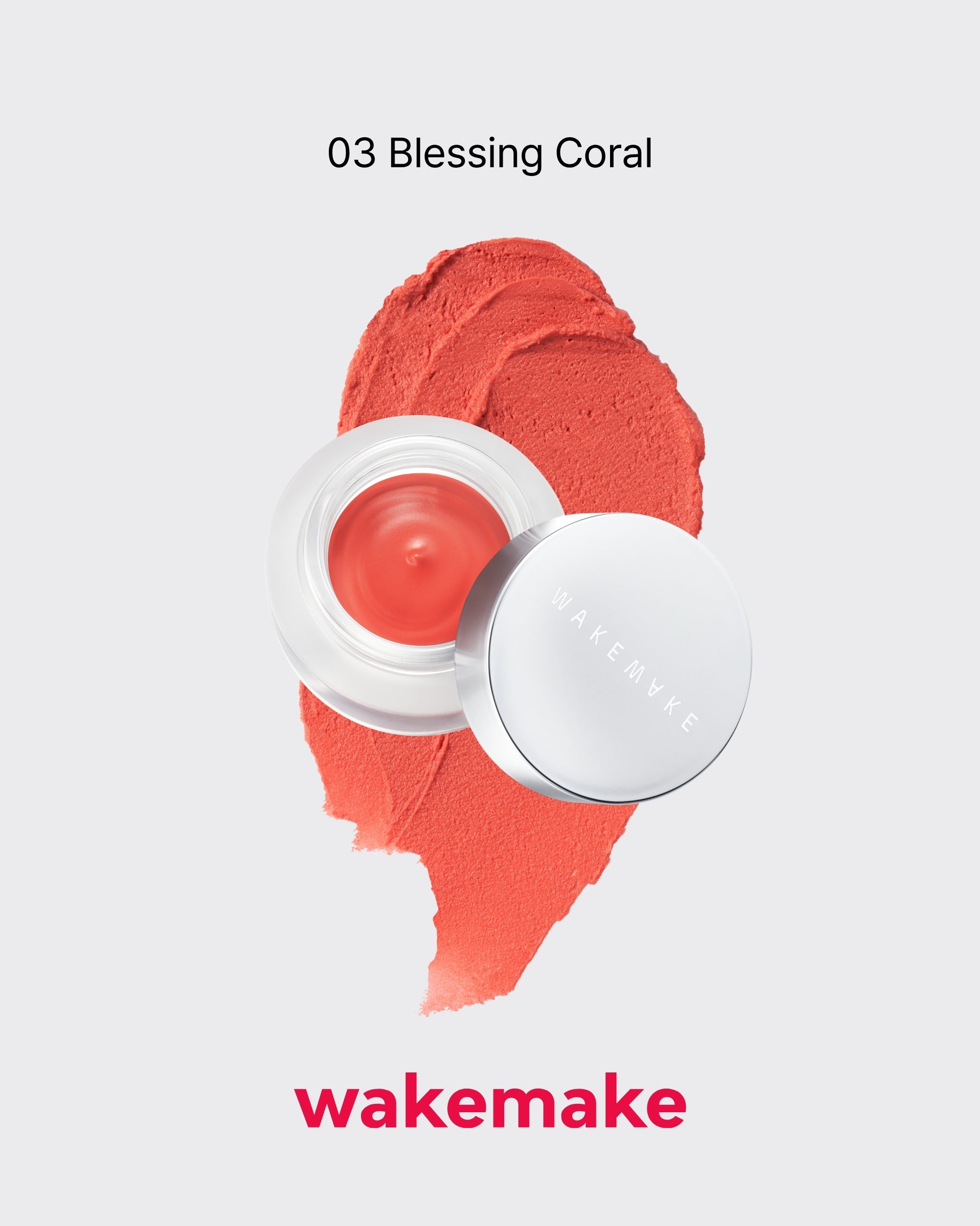 WAKEMAKE Over Blurring Pot (4.5g) | 2-in-1 Lip & Cheek Cream