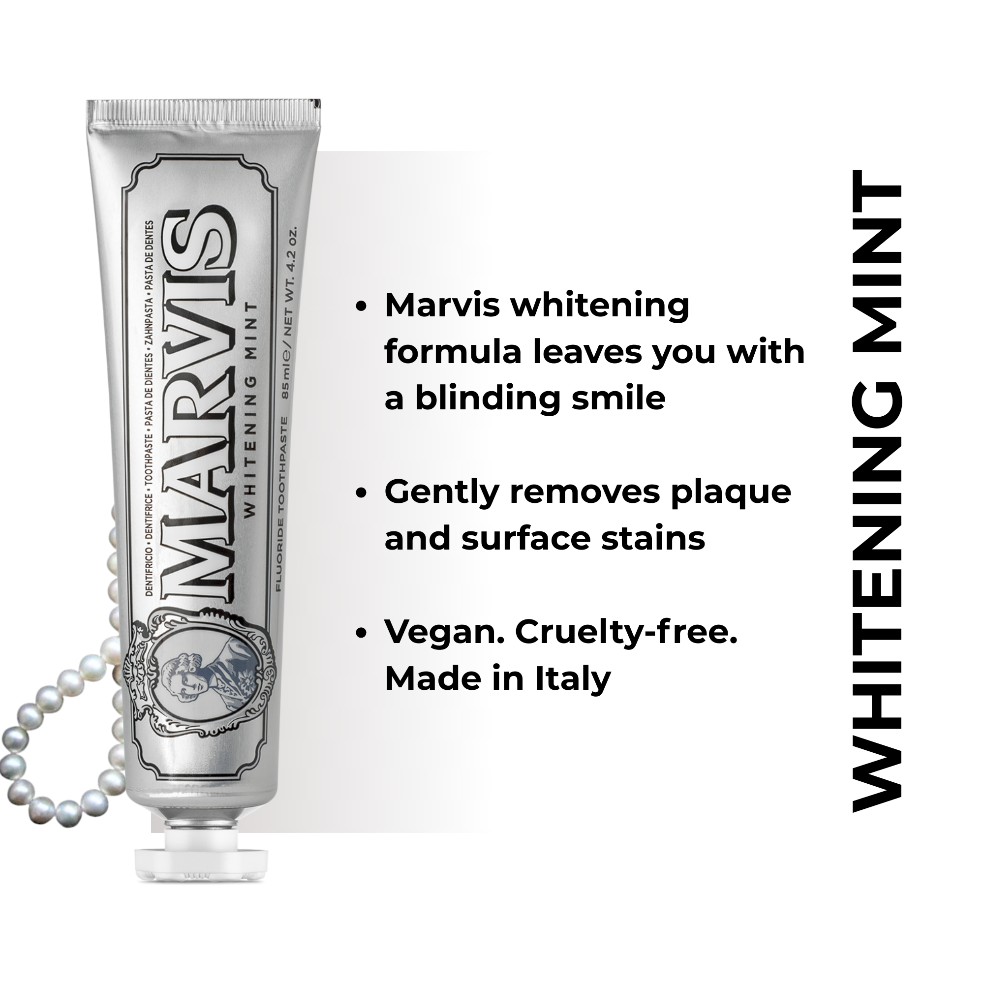 Marvis Whitening Mint Fluoride Toothpaste 85mL