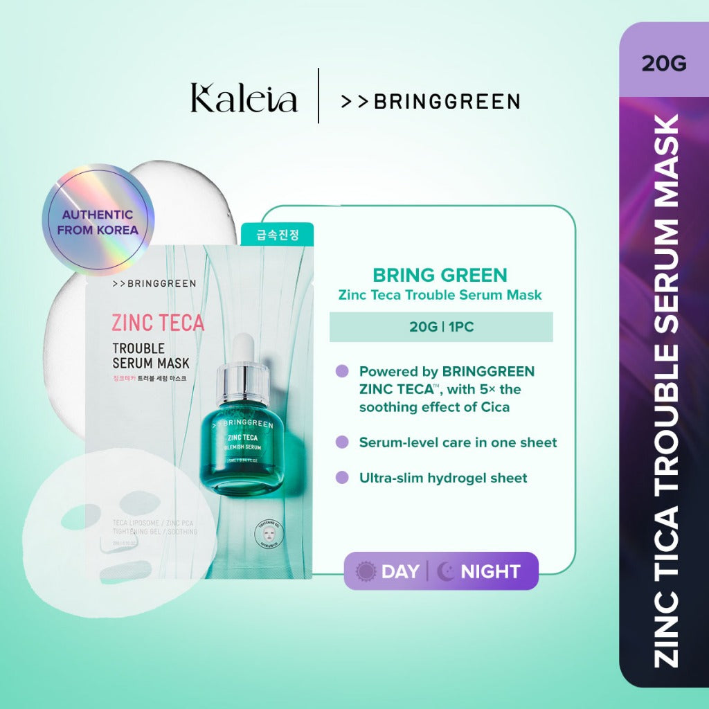 BRING GREEN Zinc Teca Trouble Serum Mask