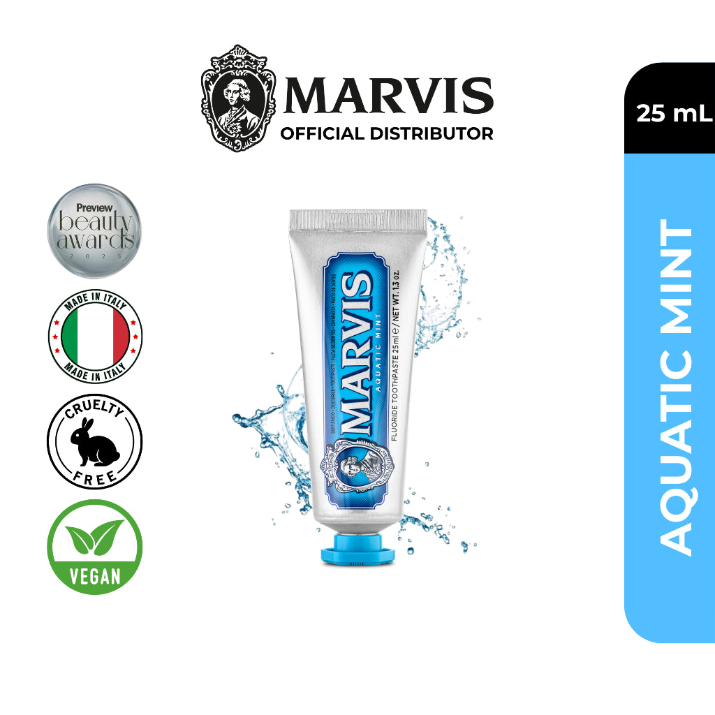 Marvis Whitening Mint 85ml + Smokers Whitening 85ml + Aquatic Mint 25ml