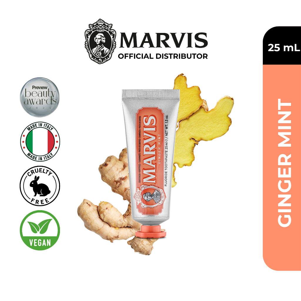 Marvis Classic Strong Mint 85ml + Aquatic Mint 25ml + Ginger Mint 25ml