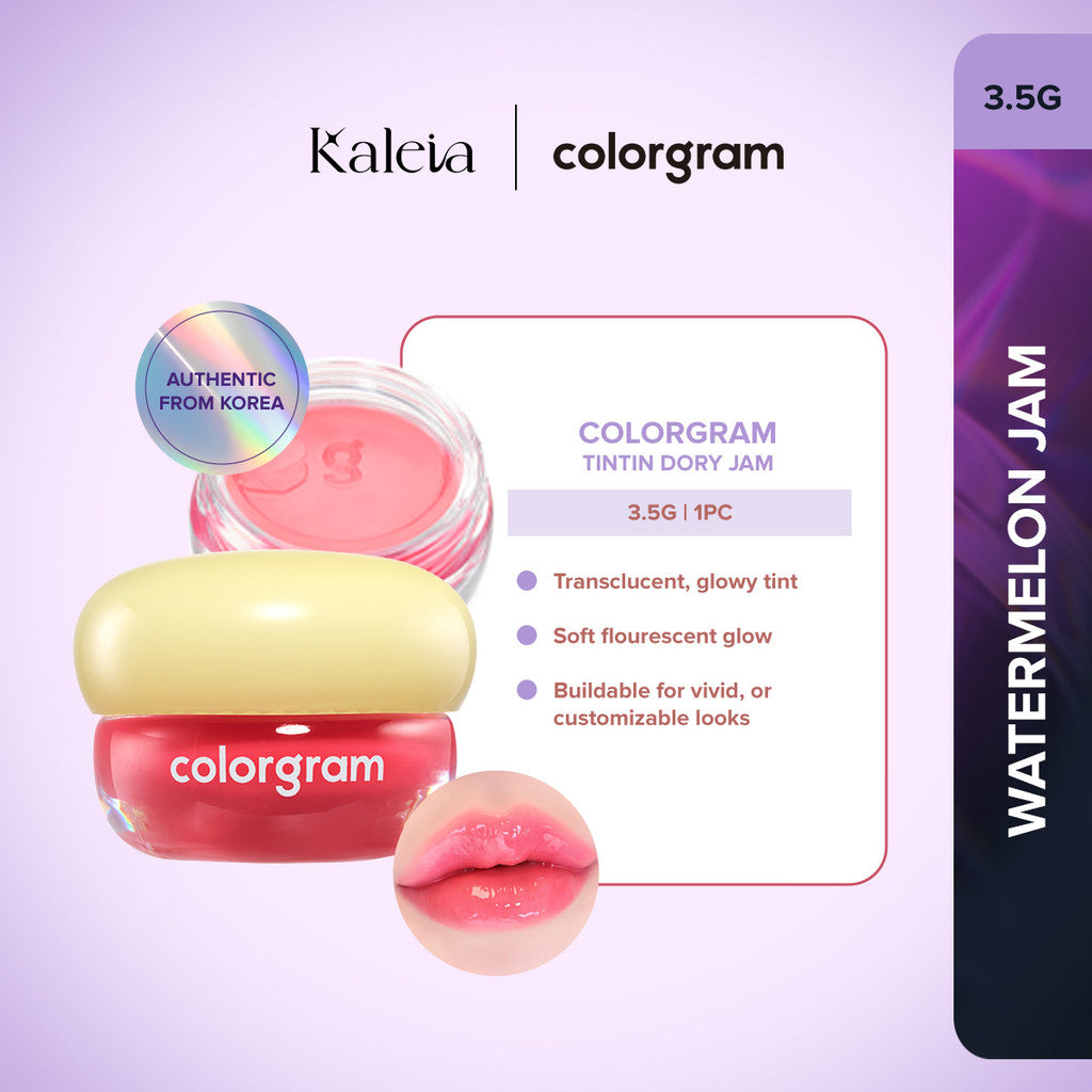 Colorgram x Marvis: Tintin Dory Lip Jam 3.5g + Classic Strong Mint Toothpaste 25ml Dewy & Cool Set