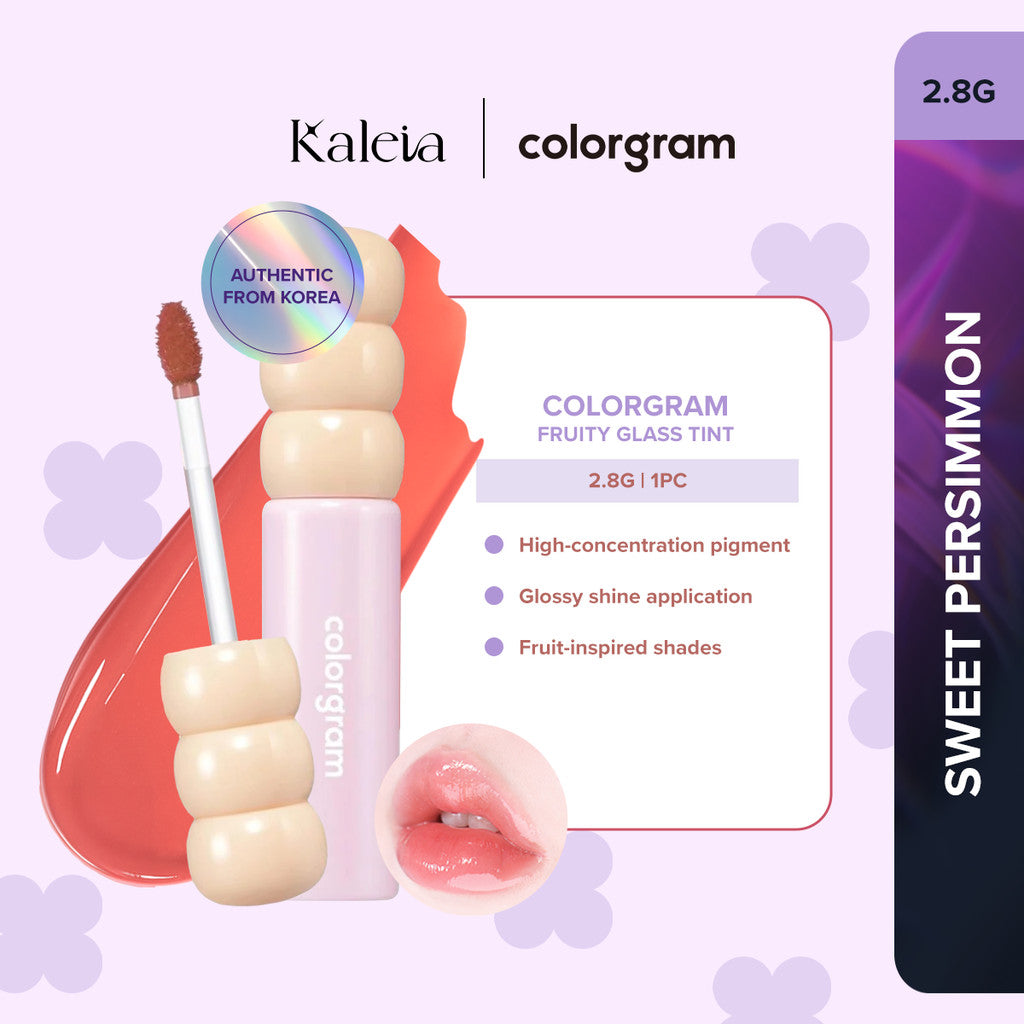 COLORGRAM Fruity Glass Tint (2.8g) | Long-lasting Glass Lip Tint