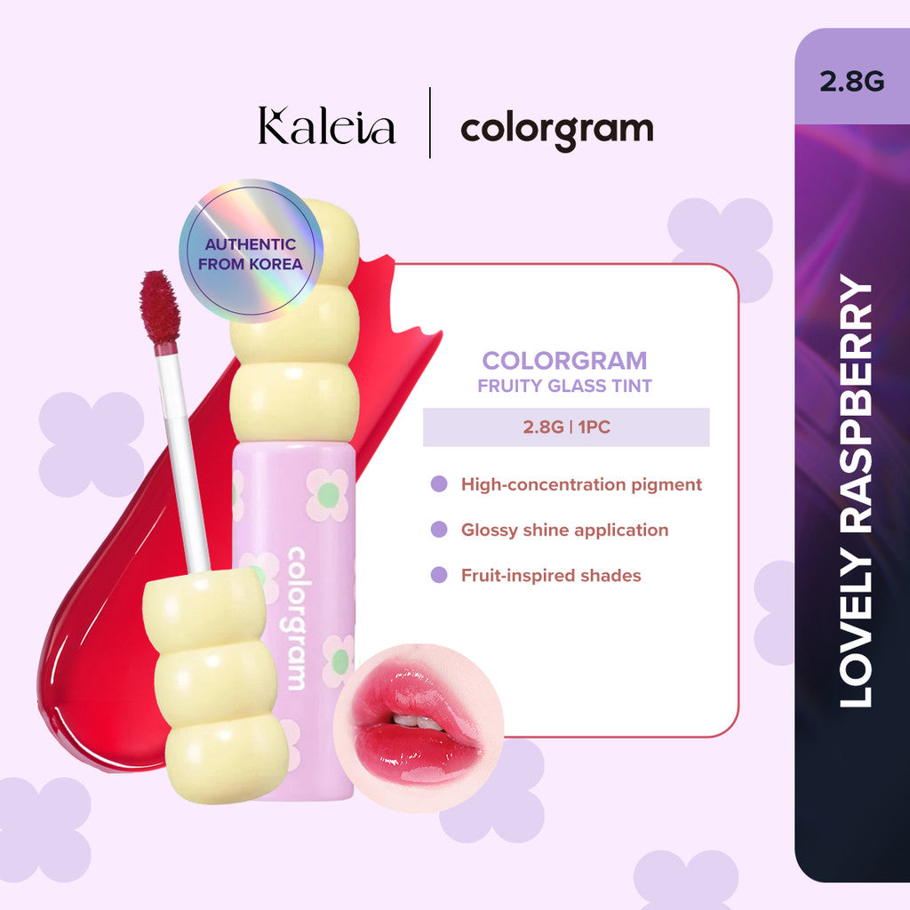 COLORGRAM Fruity Glass Tint (2.8g) | Long-lasting Glass Lip Tint