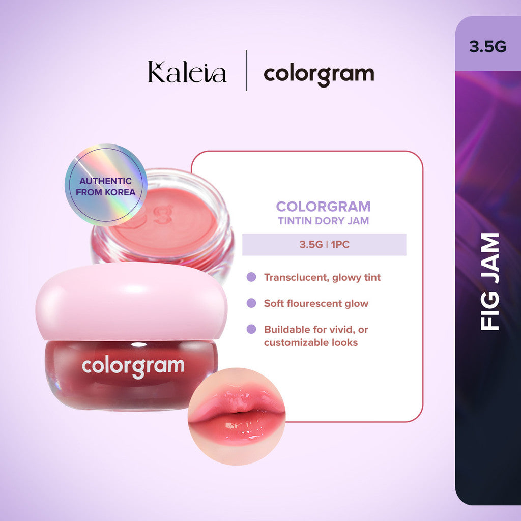 COLORGRAM Tintin Dory Lip Jam (3.5g) | Hydrating Vibrant Lip Jam