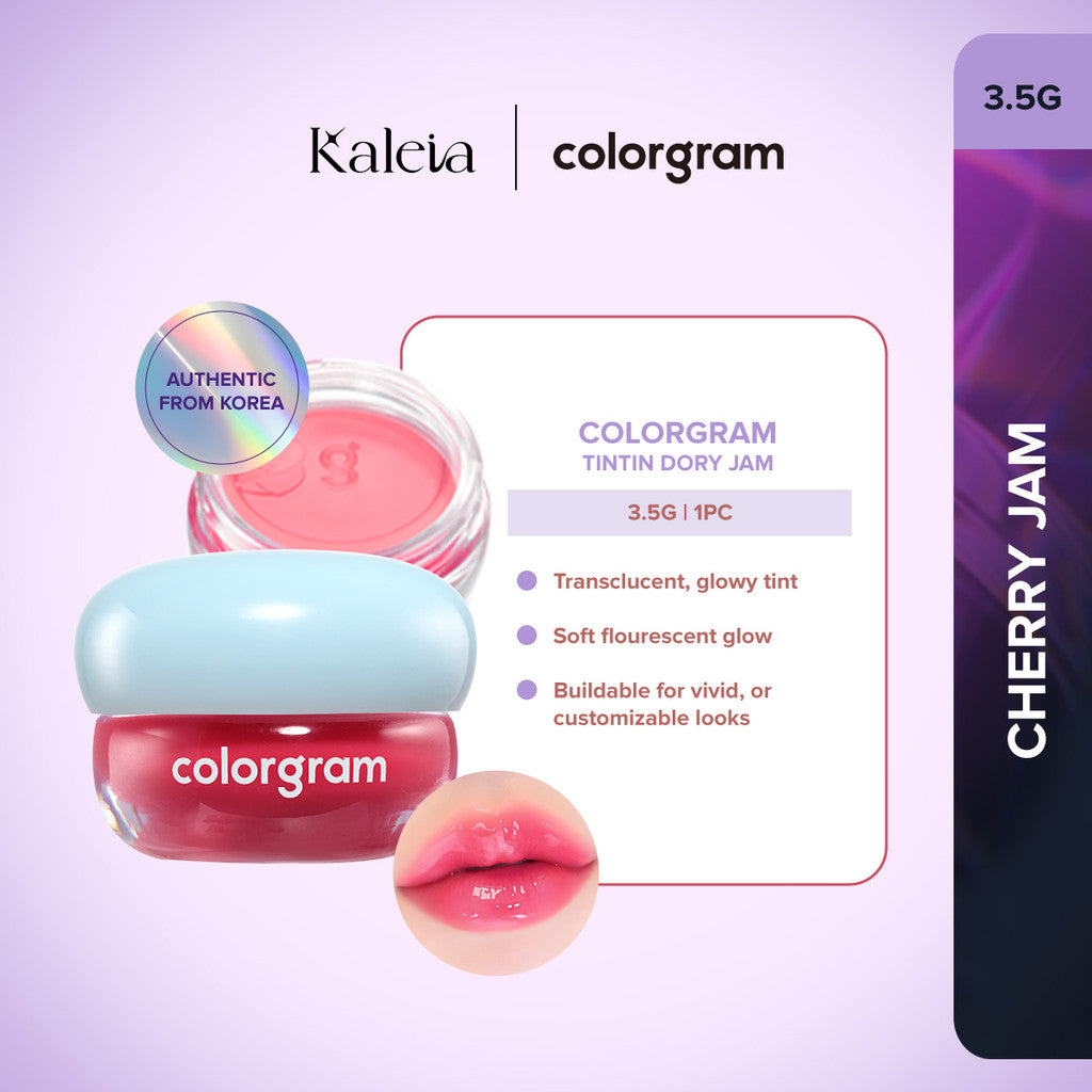 COLORGRAM Tintin Dory Lip Jam (3.5g) | Hydrating Vibrant Lip Jam