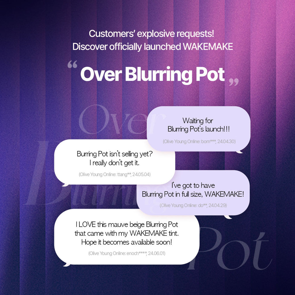 WAKEMAKE Over Blurring Pot (4.5g) | 2-in-1 Lip & Cheek Cream