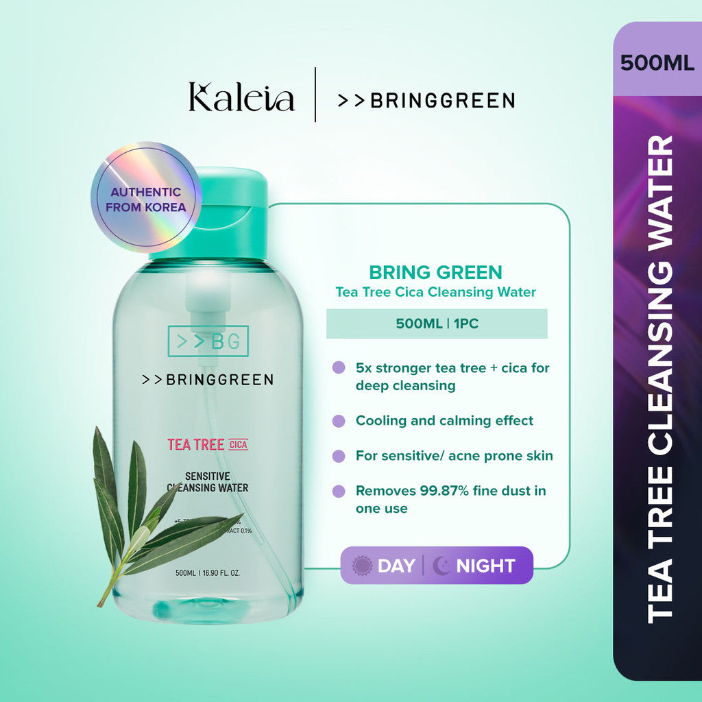BRING GREEN Tea Tree Cica Sensitive Cleansing Water for Sensitive/Acne-Prone Skin (500ml)