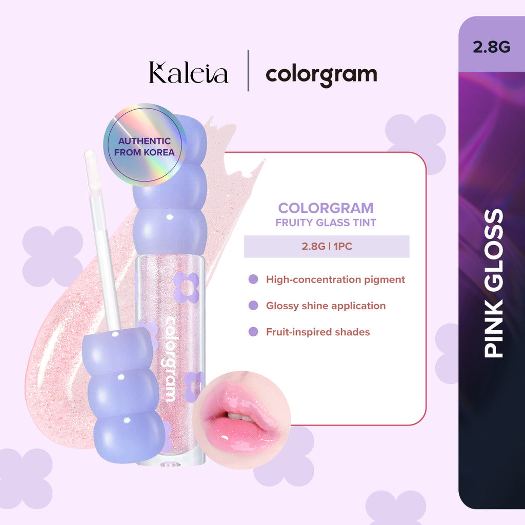 COLORGRAM Fruity Glass Tint (2.8g) | Long-lasting Glass Lip Tint