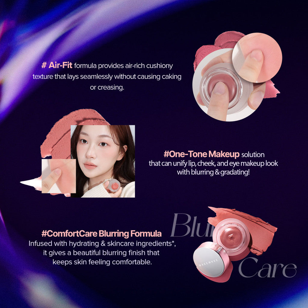 WAKEMAKE Over Blurring Pot (4.5g) | 2-in-1 Lip & Cheek Cream