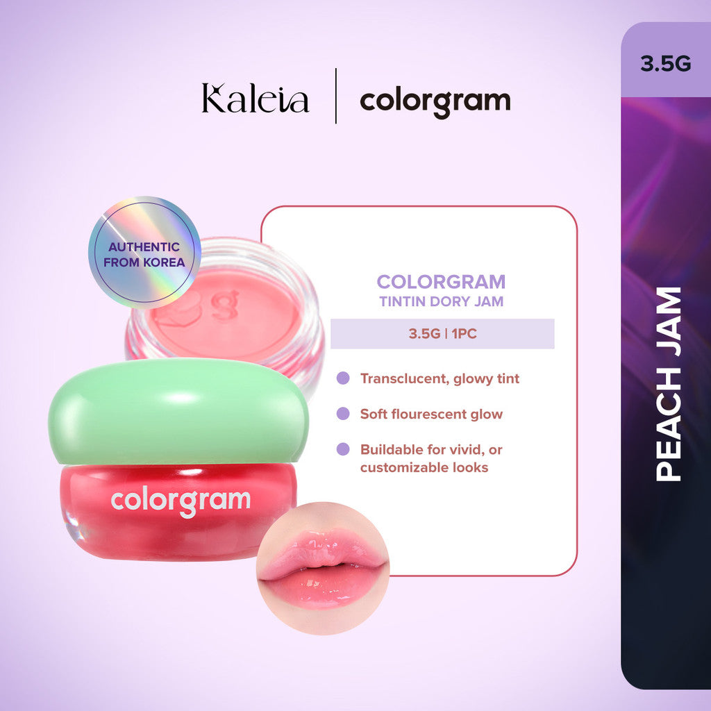 COLORGRAM Tintin Dory Lip Jam (3.5g) | Hydrating Vibrant Lip Jam