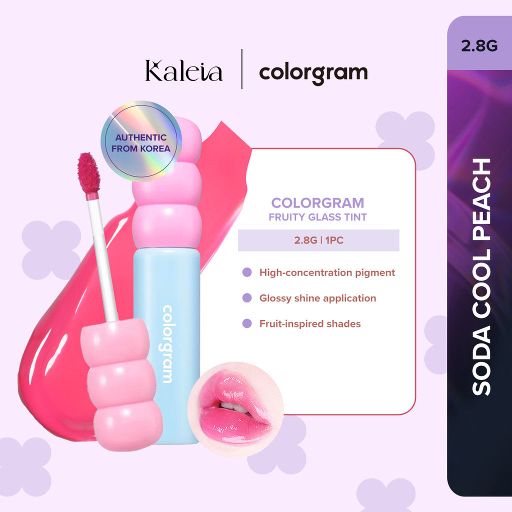 COLORGRAM Fruity Glass Tint (2.8g) | Long-lasting Glass Lip Tint