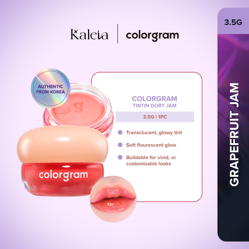 COLORGRAM Tintin Dory Lip Jam (3.5g) | Hydrating Vibrant Lip Jam