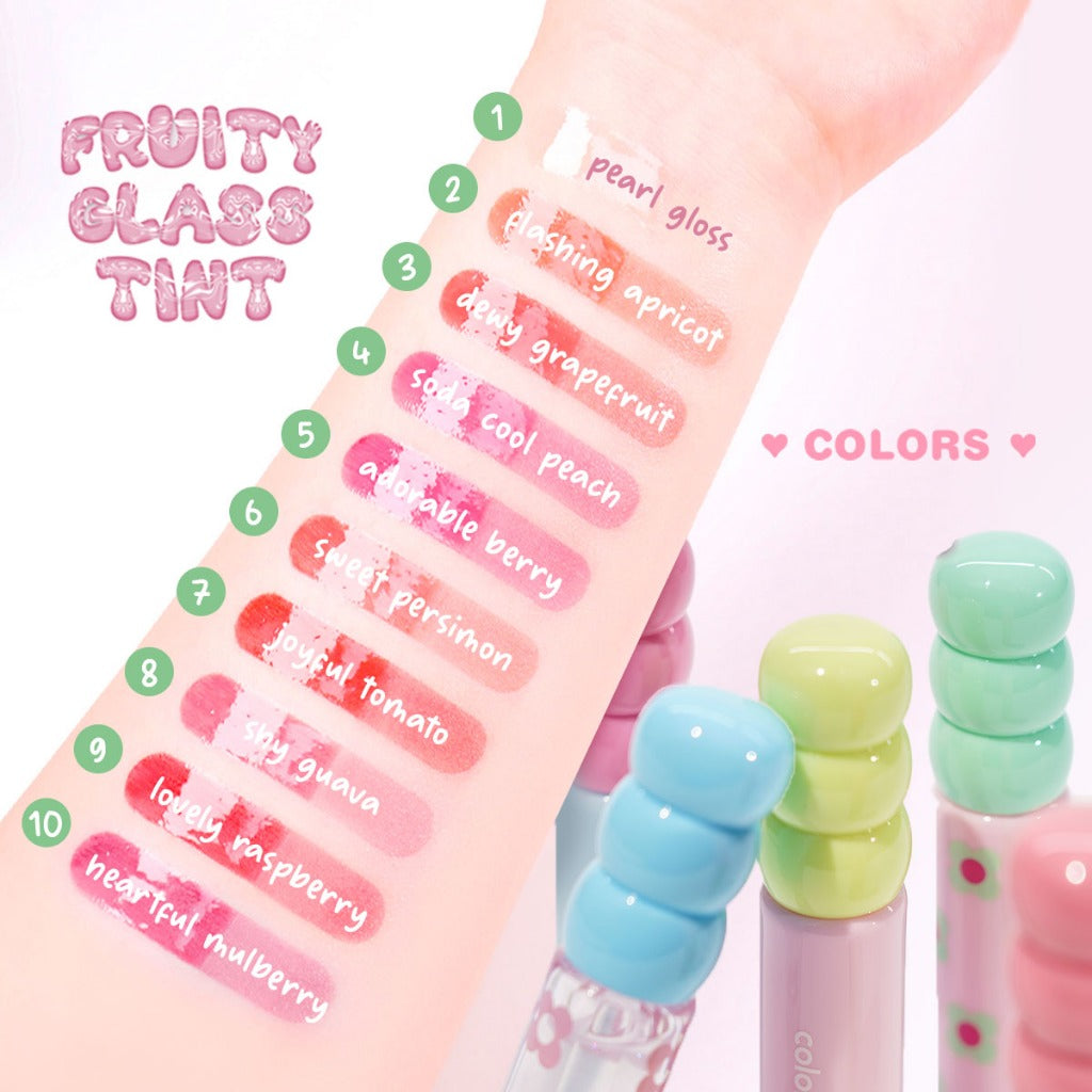 COLORGRAM Fruity Glass Tint (2.8g) | Long-lasting Glass Lip Tint