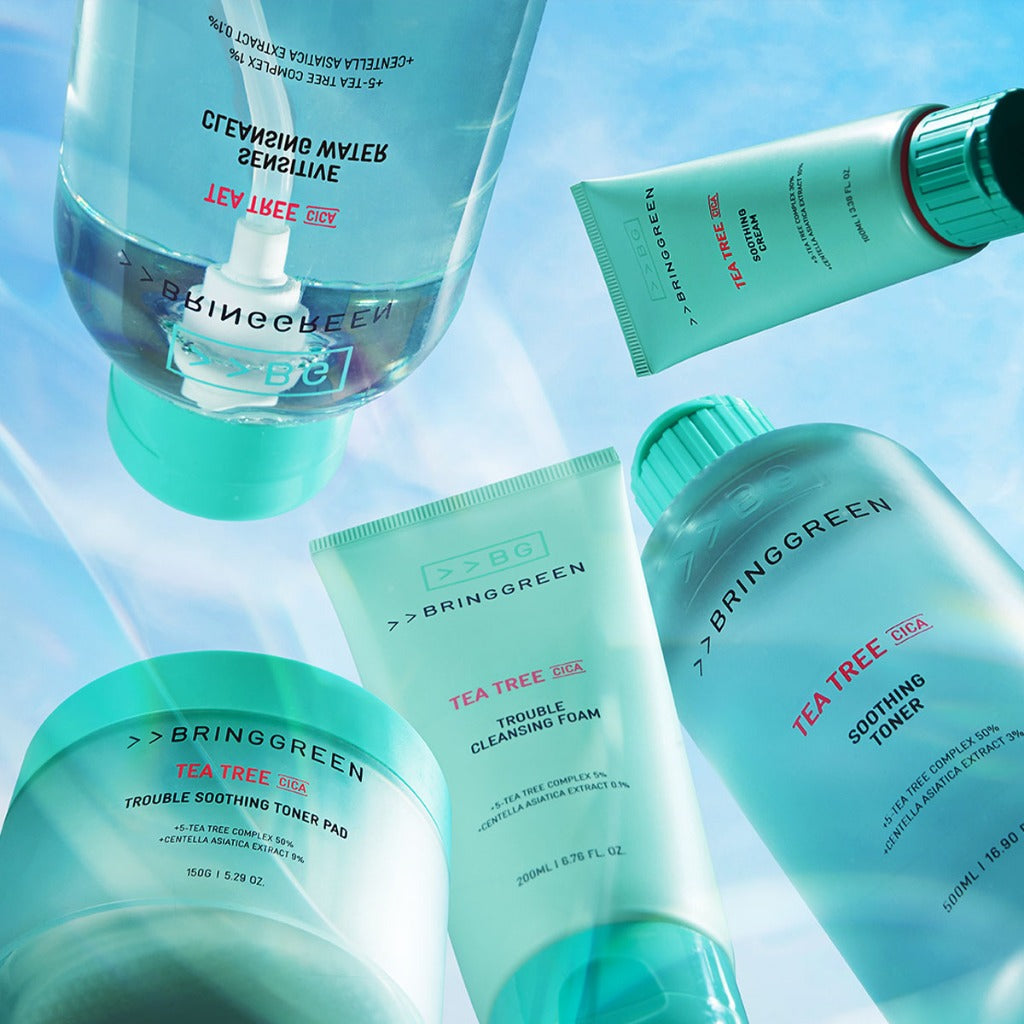BRING GREEN Tea Tree Cica Sensitive Cleansing Water for Sensitive/Acne-Prone Skin (500ml)