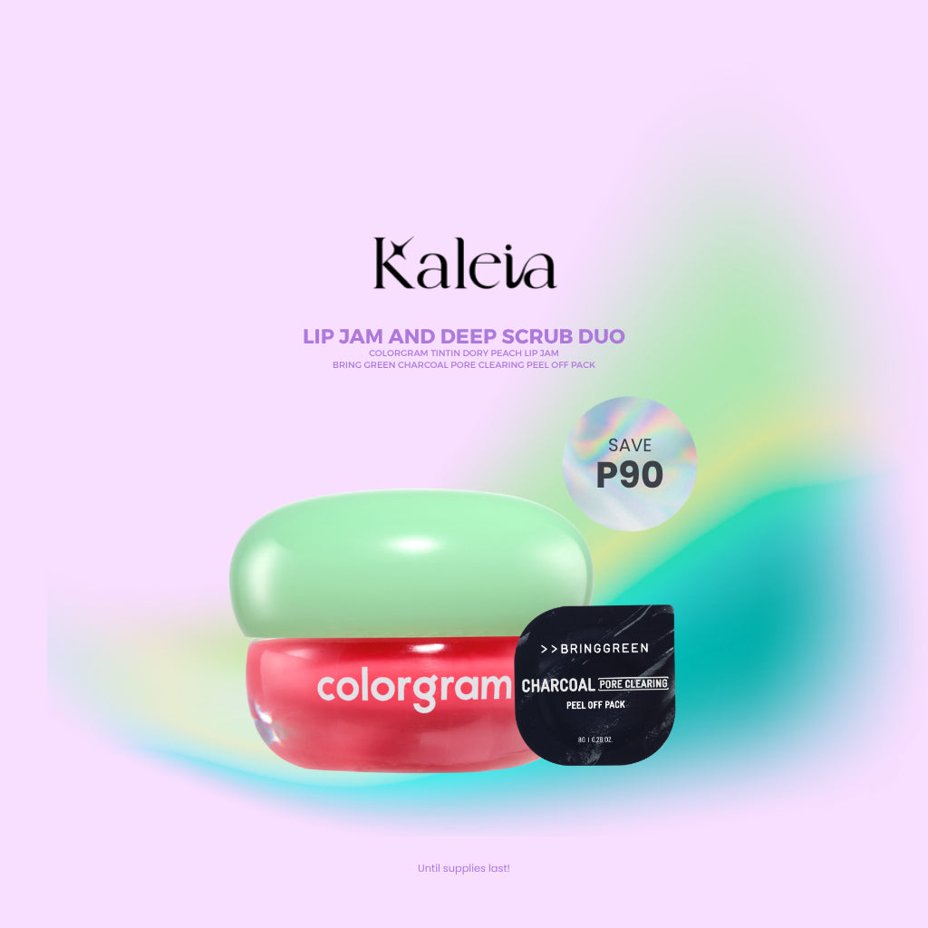 BRINGGREEN Charcoal Pore Clearing Peel Off Pack & COLORGRAM Tintin Dory Lip Jam Bundle