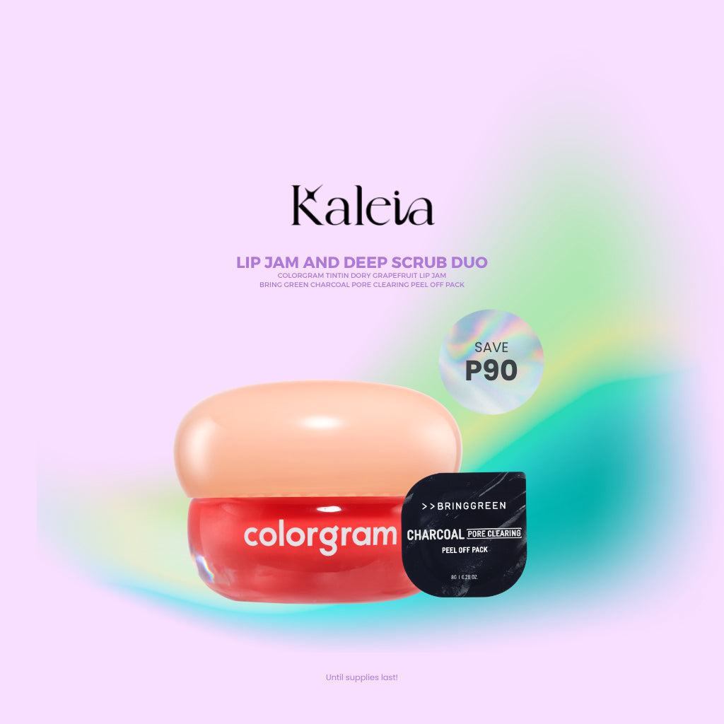 BRINGGREEN Charcoal Pore Clearing Peel Off Pack & COLORGRAM Tintin Dory Lip Jam Bundle