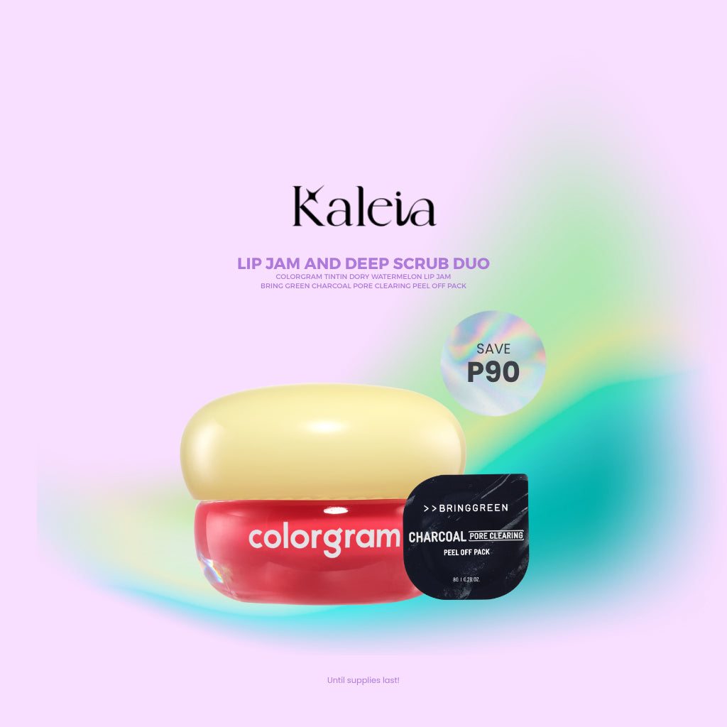 BRINGGREEN Charcoal Pore Clearing Peel Off Pack & COLORGRAM Tintin Dory Lip Jam Bundle