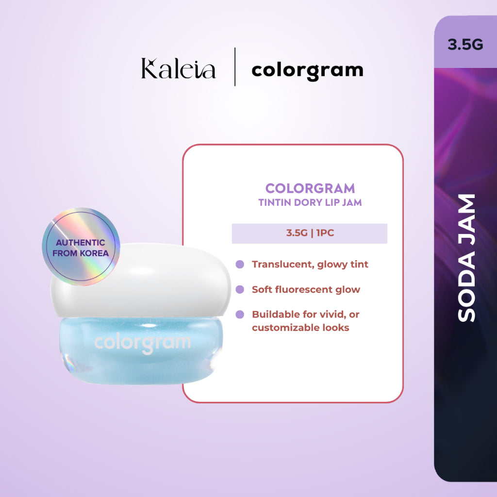 COLORGRAM Tintin Dory Lip Jam (3.5g) | Hydrating Vibrant Lip Jam