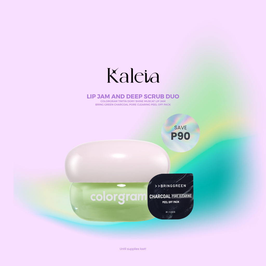 BRINGGREEN Charcoal Pore Clearing Peel Off Pack & COLORGRAM Tintin Dory Lip Jam Bundle