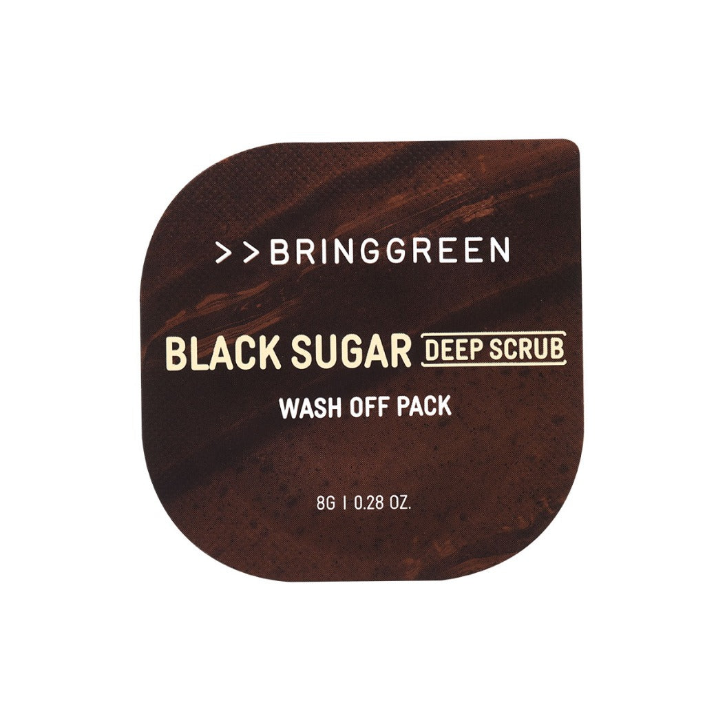 BRINGGREEN Black Sugar Deep Scrub Wash Off Pack & COLORGRAM Tintin Dory Lip Jam Bundle