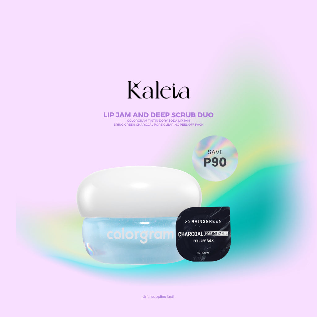 BRINGGREEN Charcoal Pore Clearing Peel Off Pack & COLORGRAM Tintin Dory Lip Jam Bundle