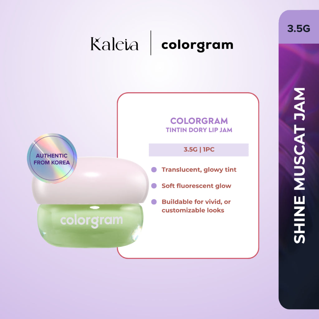 COLORGRAM Tintin Dory Lip Jam (3.5g) | Hydrating Vibrant Lip Jam